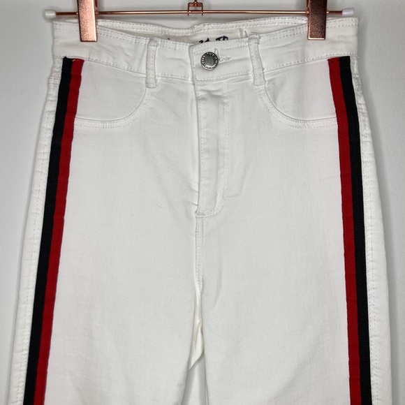 Zara high waisted white jeans - Size 24 - Picture 5 of 9